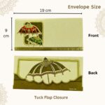 Umbrella Die Cut Matte Finish Shagun Envelopes