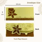 Flower Die Cut Matte Finish Shagun Envelopes