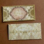Vanya Creations Paper Traditional Printed Matte Finish Shagun Envelopes Tuck Flap Lifafa for Gifting Sagan Wedding Occasion Cash Money, 19.5 X 9.5 cm, Gold Foil Stamping, Multicolor