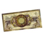 Vanya Creations Paper Rangoli Printed Matte Finish Shagun Envelopes Tuck Flap Lifafa for Gifting Sagan Wedding Occasion Cash Money, 19.5 X 9.5 cm, Gold Foil Stamping, Multicolor