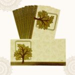 Vanya Creations Pack of 20 Paper Tree Die Cut Matte Finish Shagun Envelopes