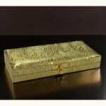 Vanya Creations Decorative Shagun Cash Gift Box for Money Gaddi, Jewellery, Gifting Sagan Wedding Occasion, Golden Color