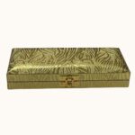 Vanya Creations Decorative Shagun Cash Gift Box for Money Gaddi, Jewellery, Gifting Sagan Wedding Occasion, Golden Color