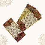 Vanya Creations Paper Floral Printed Matte Finish Shagun Envelopes Tuck Flap Lifafa for Gifting Sagan Wedding Occasion Cash Money, 19.5 X 9.5 cm, Gold Foil Stamping, Multicolor