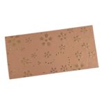 Vanya Creations Paper Embossed Flower Printed Metallic Finish Shagun Envelopes Tuck Flap Lifafa for Gifting Sagan Wedding Occasion Cash Money, 19 X 9 cm, Foil Stamping, Baby Pink Color