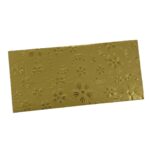 Vanya Creations Paper Embossed Flower Printed Metallic Finish Shagun Envelopes Tuck Flap Lifafa for Gifting Sagan Wedding Occasion Cash Money, 19 X 9 cm, Foil Stamping, Gold Color