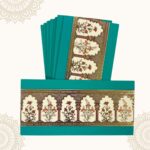 Vanya Creations Paper Traditional Velvet Finish Shagun Envelopes Tuck Flap Lifafa for Gifting Sagan Wedding Occasion Cash Money