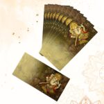 Vanya Creations Paper Printed Velvet Finish Shagun Envelopes Tuck Flap Lifafa for Gifting Sagan Wedding Occasion Cash Money
