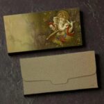 Vanya Creations Paper Printed Velvet Finish Shagun Envelopes Tuck Flap Lifafa for Gifting Sagan Wedding Occasion Cash Money