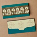 Vanya Creations Paper Traditional Velvet Finish Shagun Envelopes Tuck Flap Lifafa for Gifting Sagan Wedding Occasion Cash Money