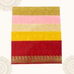 Rectangle Shape Metallic Paper Shagun Envelopes for Gifting Cash Sagan Lifafa Wedding Occasion Money, 18 X 8 cm, Multicolored 5 Colours