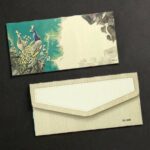 Vanya Creations Pack of 20, Pastel Theme Design Rectangle Shape Matte Finish Paper Shagun Envelopes for Gifting Cash Sagan Lifafa Wedding Money, 19 X 9 cm, Multicolored