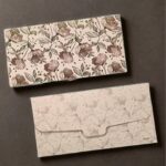 Paper Flower Printed Matt Finish Shagun Envelopes Tuck Flap Lifafa for Gifting Sagan Wedding Occasion Cash Money