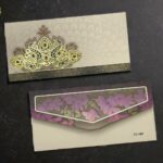 Peacocks Design Rectangle Shape Matte Finish Paper Shagun Envelopes for Gifting Cash Sagan Lifafa Wedding Money, 19 X 9 cm, Heavenly Pink Color