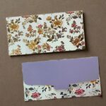 Paper Floral Printed Matte Finish Shagun Envelopes Tuck Flap Lifafa for Gifting Sagan Wedding Occasion Cash Money