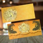 Vanya Creations Pack of 20, Designer Back Flap Design Shagun Envelopes for Gifting Cash Sagan Lifafa Wedding Occasion Money Cover Rectangle Shape Matte Finish, 19 X 9 cm, Festive Yellow Color
